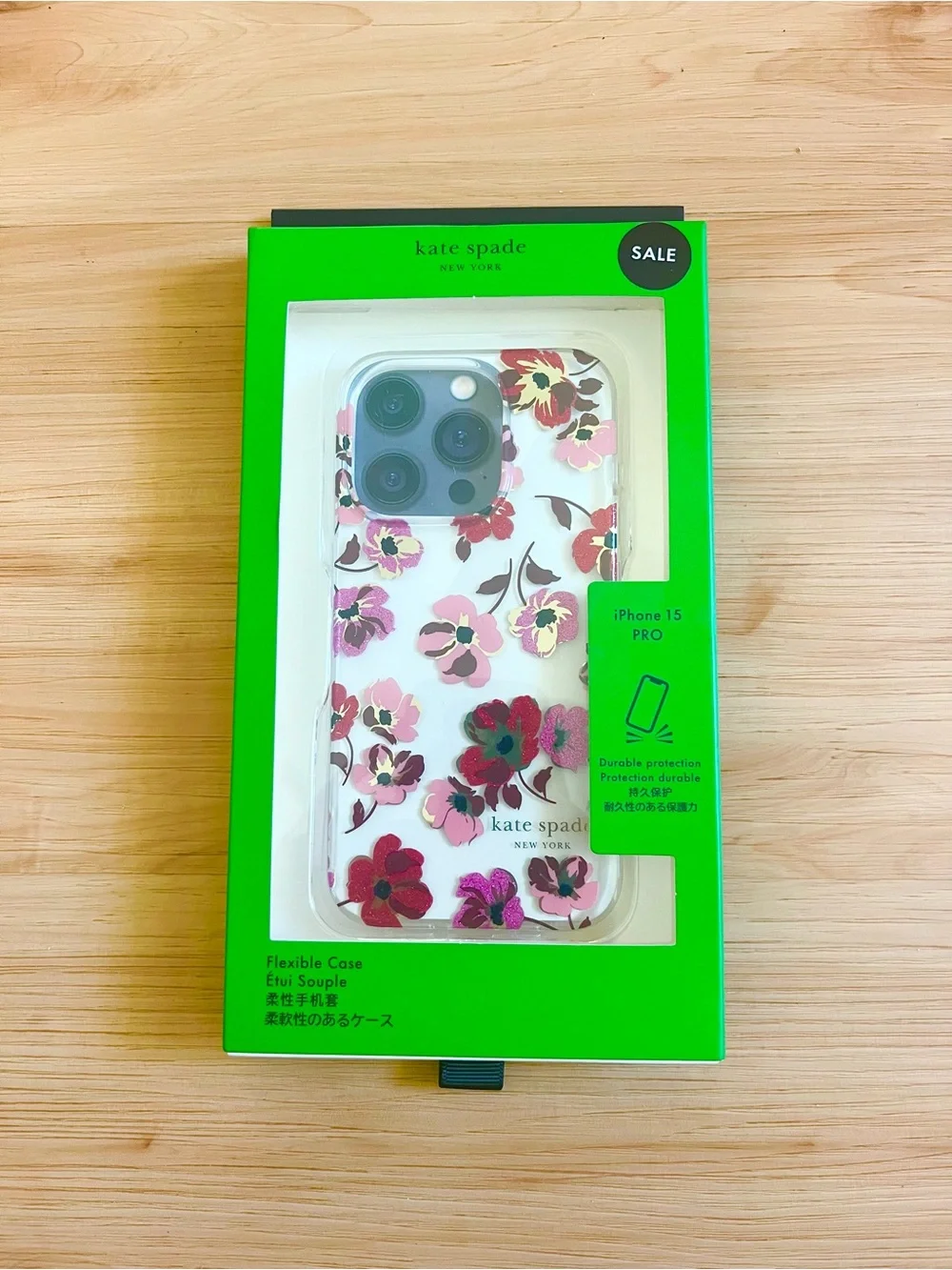 Kate Spade Fall Poppies iPhone 15 Pro Case